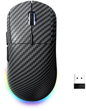G57 Wireless Gaming Mouse, 8000 DPI, Carbon Fiber Pattern G57 Wireless Gaming Mouse, 8000 DPI, Carbon Fiber Pattern