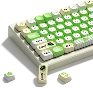 Womier PBT Keycaps Set, Green Cartoon Custom 133 Keys Womier PBT Keycaps Set, Green Cartoon Custom 133 Keys