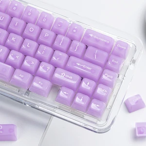 Womier Clear Jelly Keycaps, Ceramic Keycaps Style Cute Purple Key caps Womier Clear Jelly Keycaps, Ceramic Keycaps Style Cute Purple Key caps