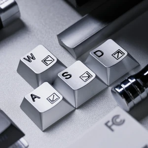 Womier Aluminum Custom Keycaps,Silver CMC Cherry Profile Custom Keycaps Womier Aluminum Custom Keycaps,Silver CMC Cherry Profile Custom Keycaps