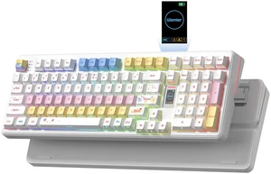 Womier Mechanical Keyboard,98% Creamy Keyboard Gaming Keyboard,Multicolor Womier Mechanical Keyboard,98% Creamy Keyboard Gaming Keyboard,Multicolor