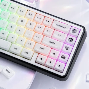 Womier Low Profile Keycaps, White Jelly Keycaps, Shine Through Key cap Womier Low Profile Keycaps, White Jelly Keycaps, Shine Through Key cap