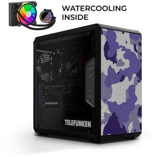 Telefunken Gaming Desktop PC - Intel i5-14400F 4.70 GHz, RTX 4060 Ti 8GB, 16GB DDR5 5600MHz,1TB SSD Gen4+ 1TB SSD SATA, RGB Cooling, 500 Watts 80 plus, Win11P