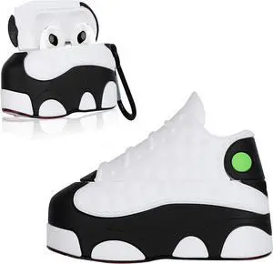 Shoe Box Case Cover fit for Airpods 3 3rd Generation 2021 (White), 3D Creative Sports Shoes Cute Cartoon Funny Fun, Soft Silicone Skin Keychain Ring, for Girls Boys Teens Men