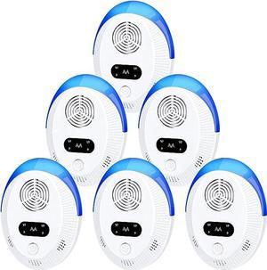 Ultrasonic Pest Repeller 6 Packs Pest Control Electronic Plug in Indoor  Pest Repellent