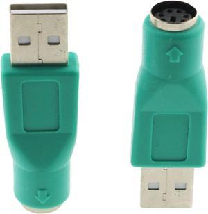 2pcs PS/2 Female to USB Male Converter USB to PS2 Adapter for Mouse and Keyboard Computer PC Laptop Accessories