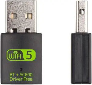 600m dual-band wireless network card drive free 5G high-speed computer WiFi receiver usb Bluetooth wifi 2-in-1