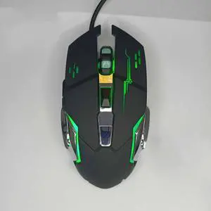 Gaming Mouse, Wired Gaming Mouse with RGB Backlit, 8000 DPI Adjustable, Mouse with 9 Programmable Macro Buttons & Fire Button, Software Supports DIY Keybinds, M910-K