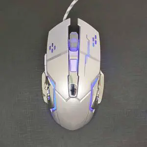 Gaming Mouse, Wired Gaming Mouse with RGB Backlit, 8000 DPI Adjustable, Mouse with 9 Programmable Macro Buttons & Fire Button, Software Supports DIY Keybinds, M910-K