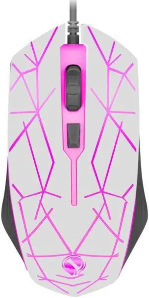 Gaming Mouse, Wired Gaming Mouse with RGB Backlit, 8000 DPI Adjustable, Mouse with 9 Programmable Macro Buttons & Fire Button, Software Supports DIY Keybinds, M910-K