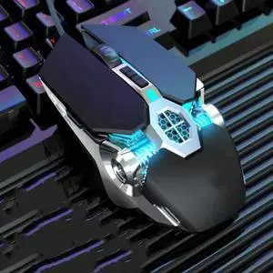 Gaming Mouse, Wired Gaming Mouse with RGB Backlit, 8000 DPI Adjustable, Mouse with 9 Programmable Macro Buttons & Fire Button, Software Supports DIY Keybinds, M910-K