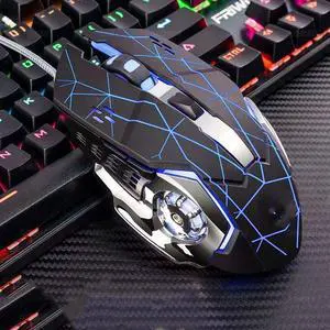 Gaming Mouse, Wired Gaming Mouse with RGB Backlit, 8000 DPI Adjustable, Mouse with 9 Programmable Macro Buttons & Fire Button, Software Supports DIY Keybinds, M910-K