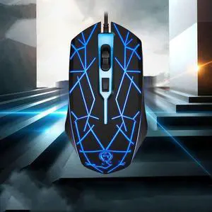 Gaming Mouse, Wired Gaming Mouse with RGB Backlit, 8000 DPI Adjustable, Mouse with 9 Programmable Macro Buttons & Fire Button, Software Supports DIY Keybinds, M910-K