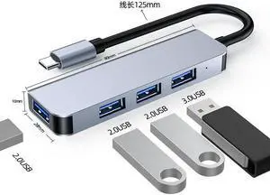 Multi-function 2013T 4-in-1 type-c(usb3.0*1+usb2.0*3) docking station laptop usb expander computer splitter 4-in-1 high speed docking station