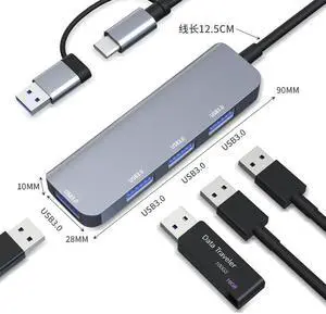 Multi-function 2013TU3.0(usb3.0*4) docking station laptop usb expander computer splitter 4 in 1 high speed docking station