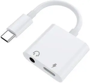 Suitable for iPhone 15 headphone converter USB Type-c to 3.5mm audio adapter cable charging 2 in 1