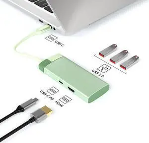 type-c docking station usb hub multifunction hub usb3.0 laptop docking station bs5a[coral pink