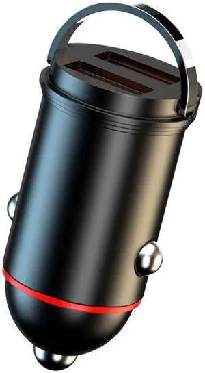 New car 200W super fast charger mini hidden dual usb pull ring car charger