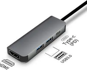 Type-c hub Docking Station Multi-function 4-in-1 (HDMI+USB3.0*2+PD) docking station usb hub 3.0