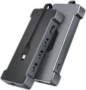 Type-c hub Docking Station Multi-function 6-in-1 (HDMI+USB3.0*3+RJ45+PD+ U.S. Chip) docking station usb hub 3.0