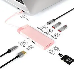 Metal 10 in 1 type-c docking station usb hub hub laptop docking station BS7A [Fruit Green].