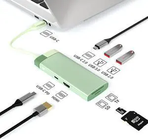 Metal 10-in-1 type-c docking station usb hub hub laptop docking station BS7A [Deep Sky Grey].