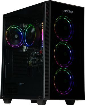 Periphio Terra Prebuilt Gaming PC |AMD Ryzen 5 5600G (4.4GHz Turbo) | Radeon Vega 7 Graphics | 1TB M.2 NVMe SSD | 32GB DDR4 RAM | Windows 10 Gaming Desktop  | WiFi + BT