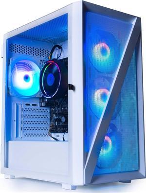 Periphio Castle Prebuilt Gaming PC |AMD Ryzen 7 5700G (4.6GHz Turbo) | Radeon Vega 8 Graphics | 4TB Solid State SSD | 64GB DDR4 RAM | Windows 11 Gaming Desktop Computer Tower  | WiFi + BT