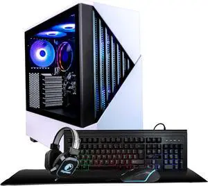 Periphio Castle Gaming PC Computer - AMD Ryzen 5 5600G, Radeon Vega 7 Graphics, 1TB NVMe Solid State, 16GB DDR4 RAM, Windows 11 Gaming Desktop Tower | RGB Elite 4-in-1 Gaming Bundle Periphio Castle Gaming PC Computer - AMD Ryzen 5 5600G, Radeon Vega 7 Graphics, 1TB NVMe Solid State, 16GB DDR4 RAM, Windows 11 Gaming Desktop Tower | RGB Elite 4-in-1 Gaming Bundle