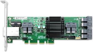 Shinreal 24-Port Internal and 8-Port External 12Gb/s SAS Expander Card - Hard Drive Controller with 24 Internal Connectors