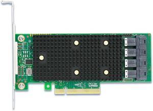 PCIe3.1 x8 to 16 Port 12Gb/s SAS/SATA/ NVMe tri-mode HBA  Card--SAS3416-16I