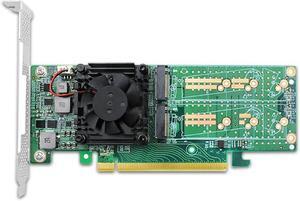 PCI Express x16 to Quad M.2 NVMe SSD Switch Adapter