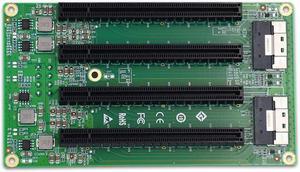 5416PE-4I 2 Port SFF-8654 to 4 PCIe x16 Slot Adapter