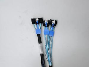 PCIe 5.0 MCIO 8i  to Two MCIO 4I Cable 70CM