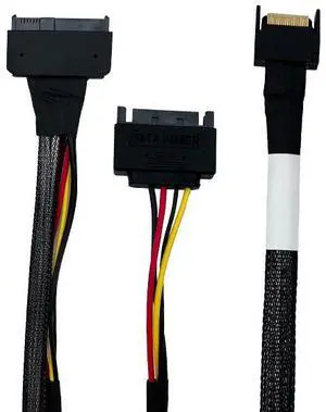 eshinreal PCIe5.0 High Speed SAS MCIO 4i to U.2 NVMe (SFF-8639) Cable Length =700mm
