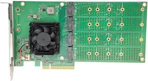 PCIe4.0 X8 to Quad M.2 NVMe SSD Switch Adapter PCIe4.0 X8 to Quad M.2 NVMe SSD Switch Adapter
