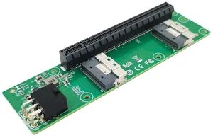 eShinreal 2 Port SFF-8654 8I to PCIe x16 Slot Adapter ---XIC 5416PE eShinreal 2 Port SFF-8654 8I to PCIe x16 Slot Adapter ---XIC 5416PE