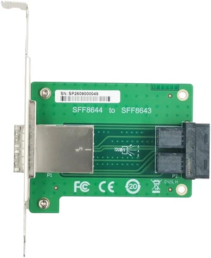 eShinreal 2-Port 12G SFF-8644 to SFF-8643 Expansion Card eShinreal 2-Port 12G SFF-8644 to SFF-8643 Expansion Card