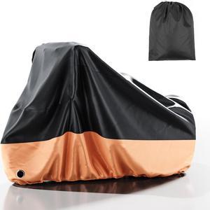 LILYPELLE Bike Cover Waterproof Storage Bicycle Cover Tricycle Cover Black / Orange
