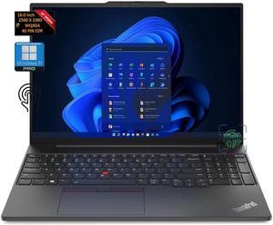 Lenovo ThinkPad E16 Gen 1 16" WUXGA (1920 x 1200) Touchscreen Intel core i5-1335U 24GB RAM 1TB SSD Fingerprint Reader Backlit HDMI USB-C Wi-Fi 6 Bluetooth 5.1 Windows 11 Pro Black