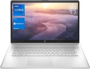 HP 17.3" HD+ Touchscreen Laptop, Intel Core i7-1355U,intel Iris Xe Graphics, Backlit KB Fingerprint Reader Wi-Fi 6 and Bluetooth 5.2, Windows 11 Pro (16 GB RAM,512 GB SSD) Silver