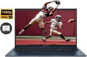 ASUS Vivobook 17" LED IPS Full HD Laptop Intel Core i3-1215U Intel UHD Graphics 16GB RAM 512GB SSD HDMI 1.4 USB-C 3.2 Wi-Fi 6E Bluetooth Webcam Teams For Business & Student Windows 11 Pro Blue