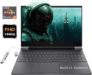 HP Victus Gaming 15.6" 144Hz FHD AMD Ryzen 5-7535HS (Beats i7-13620H) AMD Radeon RX 6550M (Beats GeForce RTX 4050) 64GB DDR5 RAM 1TB SSD HDMI 2.1 USB-C Backlit Wi-Fi 6 Bluetooth Windows 11 Pro