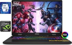 MSI Sword 16HX 16" 144Hz Gaming FHD+ NVIDIA GeForce RTX 4060 Intel Core i7-14650HX (Beats i9-13900HX) 32GB DDR5 RAM 512GB SSD 24-Zone RGB Backlit Wi-Fi 6E Bluetooth 5.3 Windows 11 Pro | Value Bundle