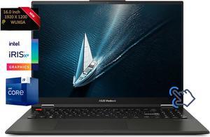 ASUS Vivobook S 16 Flip 2-in-1 Laptop 16" WUXGA Touchscreen Intel Core i9-13900H Intel Iris Xe Graphics 16GB RAM 1TB SSD HDMI 2.1 USB-C 3.2 Webcam Bluetooth Wi-Fi 6E Windows 11 Pro Black