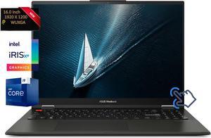 ASUS Vivobook S 16 Flip 2-in-1 Laptop 16" WUXGA Touchscreen Intel Core i9-13900H Intel Iris Xe Graphics 24GB RAM 2TB SSD HDMI 2.1 USB-C 3.2 Webcam Bluetooth Wi-Fi 6E Windows 11 Pro Black