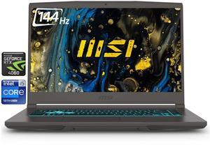 MSI Thin 15.6" FHD 144Hz Gaming Laptop NVIDIA GeForce RTX 4060 Intel Core i5-13420H (Beat i7-12650H) 64GB RAM 1TB SSD WiFi 6E Bluetooth 5.3 Backlit KB Webcam HDMI USB-C RJ45 Windows 11 Pro Gray