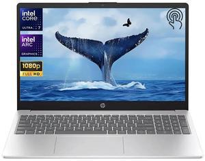 HP 15.6" Full HD IPS Touchscreen Business Laptop Intel Core Ultra 7 155H Intel Arc Graphics 32GB DDR5 RAM 1TB SSD Wi-Fi 6 Bluetooth 5.3 HDMI USB Type-C Webcam Long Battery life Windows 11 Home Silver