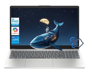 HP 15.6" IPS FHD Touchscreen Business and School Laptop Intel core i5-1334U (Beat i7-1255U) 16GB RAM 2TB SSD Intel Iris Xe Graphics HDMI USB-C Long battery life AI Copilot Windows 11 Pro Silver