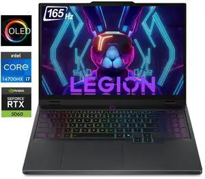 Lenovo Legion 5i 15.1" 165Hz OLED WQXGA Gaming Laptop NVIDIA GeForce RTX 5060 Intel core i7-14700HX (Beat i9-13900HX) 16GB DDR5 RAM 1TB SSD Wi-Fi 7 RGB Backlit KB HDMI USB-C Windows 11 Pro Black